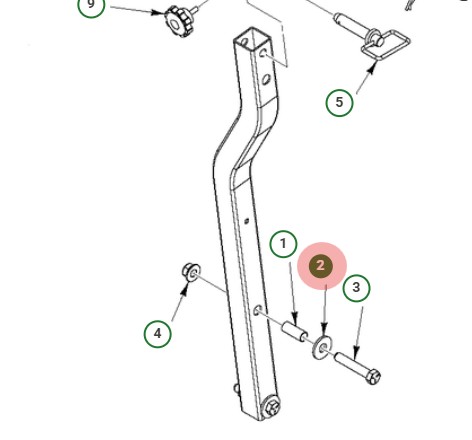 WASHER PLAIN .688X1.75X.138 ST i gruppen  hos Entreprenadbutiken (5949464-01)