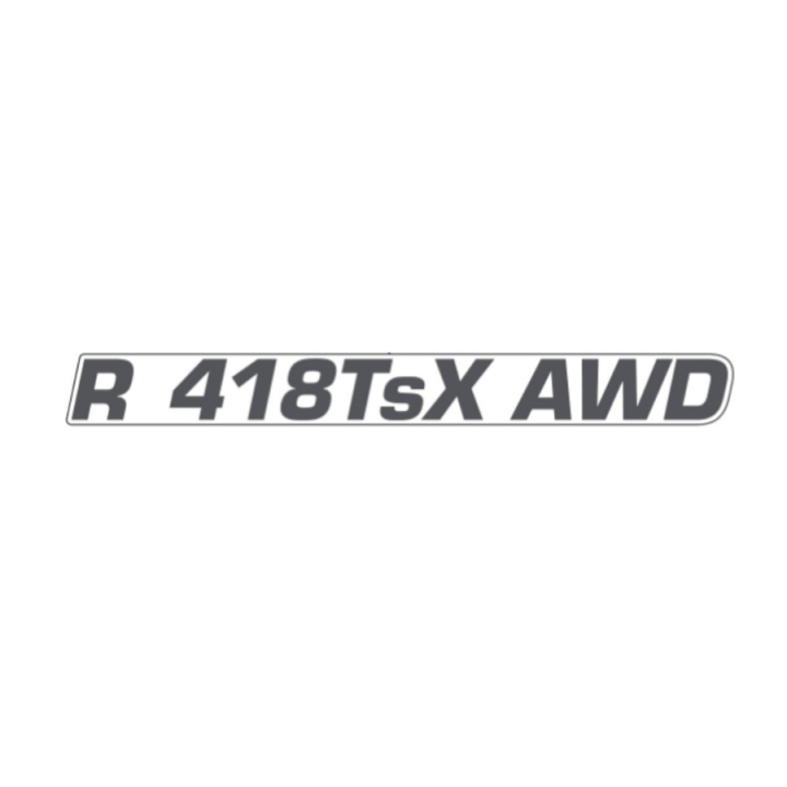 DECAL ENGINE HOOD R 418TSX AWD i gruppen  hos Entreprenadbutiken (5949895-03)