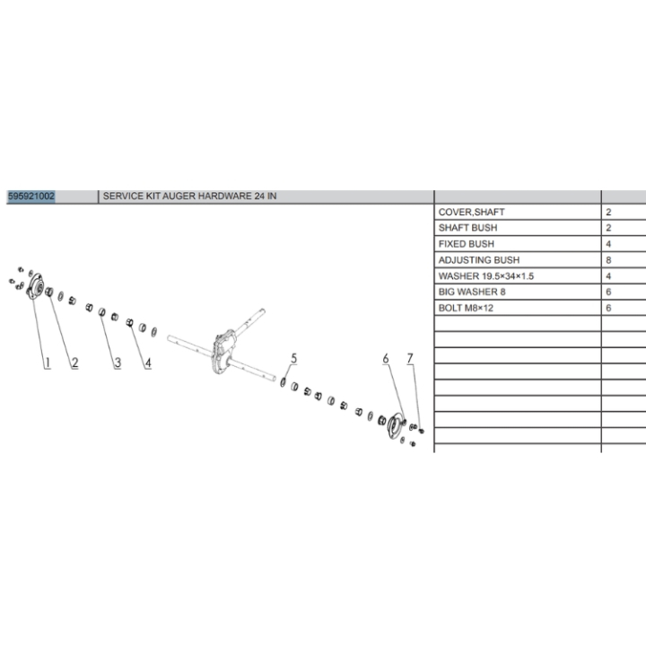 24IN AUGER HARDWARE FGS i gruppen  hos Entreprenadbutiken (5959210-02)