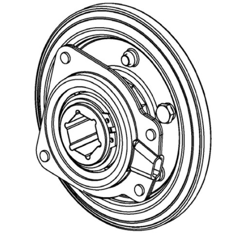 RUBBER DRIVE WHEEL i gruppen  hos Entreprenadbutiken (5959262-01)