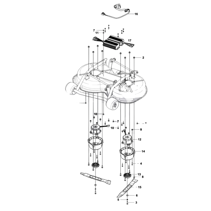 Cutting Deck System Complete i gruppen  hos Entreprenadbutiken (5959316-01)