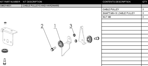 CABLE PULLEYS AND HARDWARE i gruppen  hos Entreprenadbutiken (5960146-01)