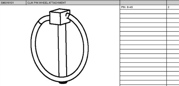 CLIK PIN WHEEL ASSY i gruppen  hos Entreprenadbutiken (5960161-01)