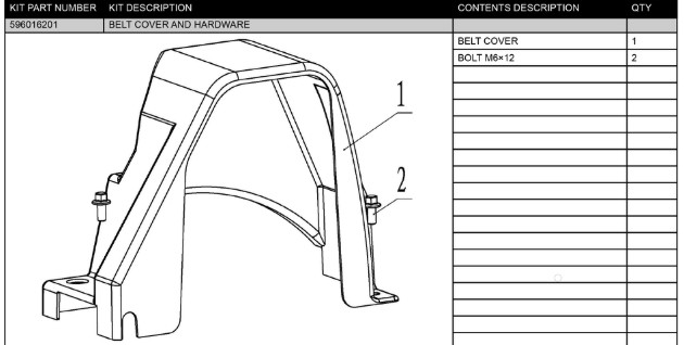 BELT COVER AND HARDWARE i gruppen  hos Entreprenadbutiken (5960162-01)