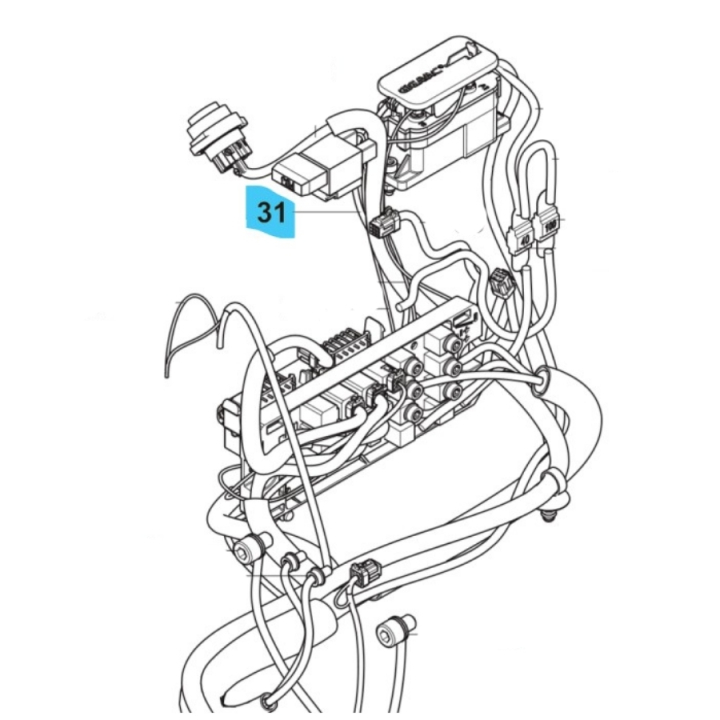 Wiring Assy Power Supply W122 i gruppen hos Entreprenadbutiken (5960280-03)