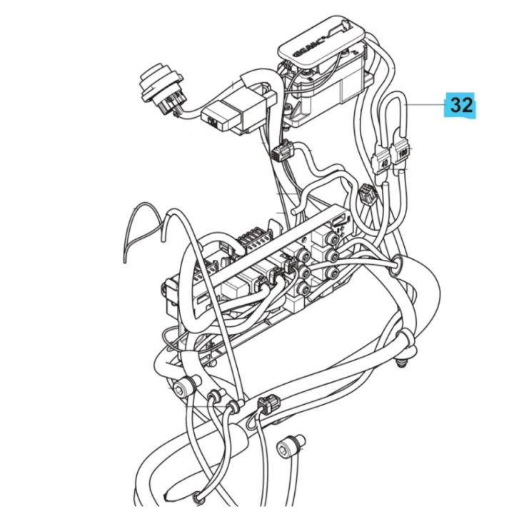 Wiring Assy Power Supply W122 i gruppen hos Entreprenadbutiken (5960280-04)