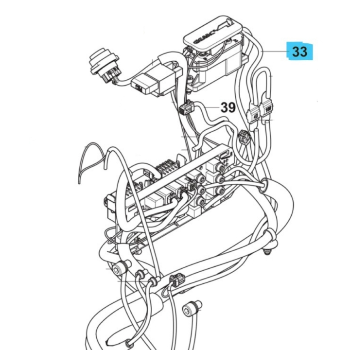 Wiring Assy Power Supply W122 i gruppen  hos Entreprenadbutiken (5960280-05)