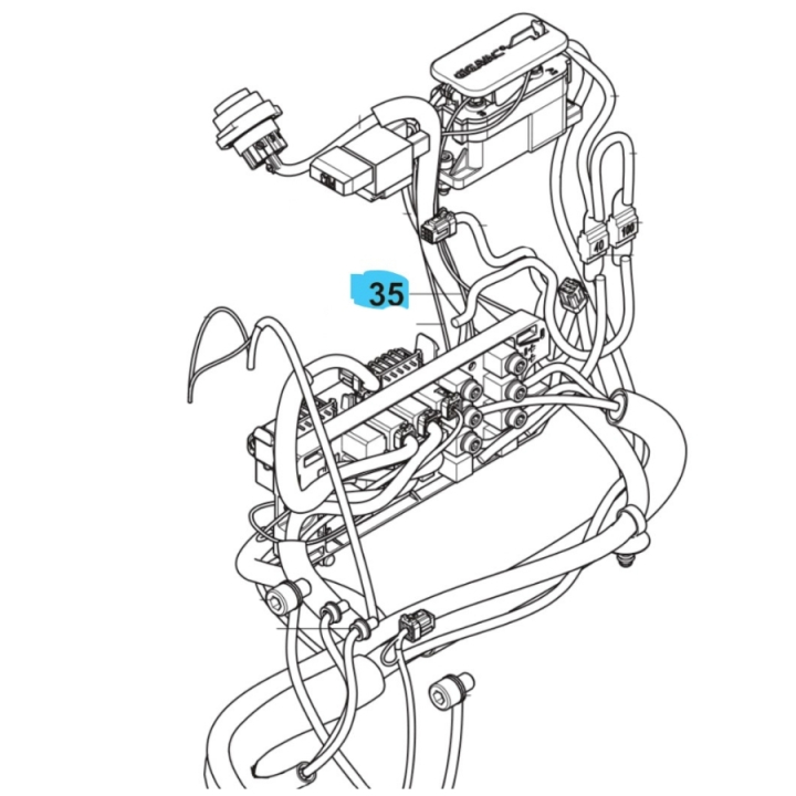 Wiring Assy Power Supply W122 i gruppen  hos Entreprenadbutiken (5960280-07)