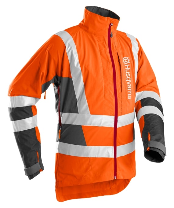 Skogsjacka Husqvarna Technical High Viz EN20471 i gruppen Skog / Röjsågar / Skyddsutrustning / Kläder (DOLD) / Skyddsjackor hos Entreprenadbutiken (5963037)