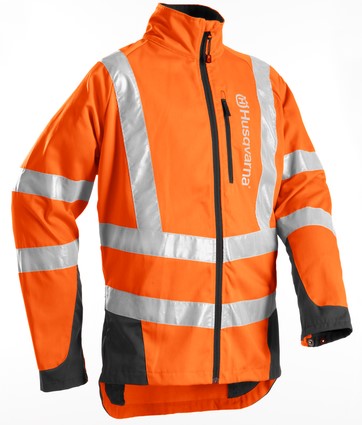 Skogsjacka Husqvarna Classic High Viz EN 20471, 46 i gruppen Kläder & Skyddsutrustning / Husqvarna Kläder & Skyddsutrustning / Skogsjackor hos Entreprenadbutiken (5963046-46)