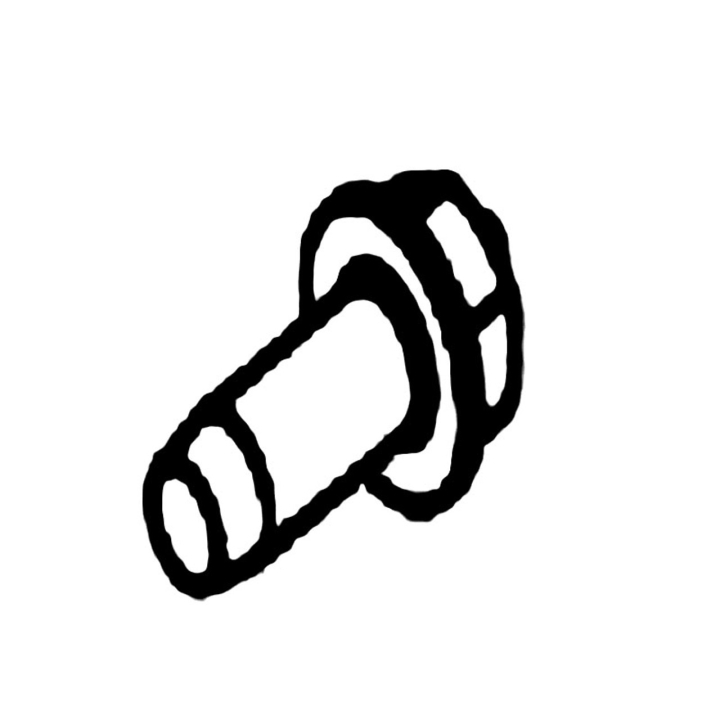 SCREW HEXAGON SCREW WITH COLLA i gruppen  hos Entreprenadbutiken (5966373-01)