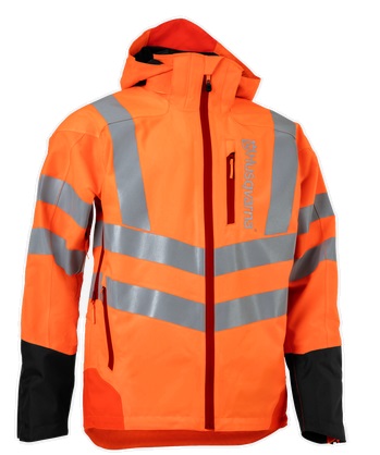 Regnjacka Husqvarna Technical Vent EN 20471, M i gruppen Kläder & Skyddsutrustning / Husqvarna Kläder & Skyddsutrustning / Skogsjackor hos Entreprenadbutiken (5976626-50)
