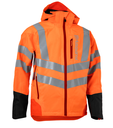 Regnjacka Husqvarna Technical Vent EN 20471, XL i gruppen Kläder & Skyddsutrustning / Husqvarna Kläder & Skyddsutrustning / Skogsjackor hos Entreprenadbutiken (5976626-58)