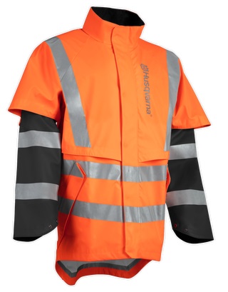 Regnjacka Husqvarna Functional EN 20471, XS i gruppen Kläder & Skyddsutrustning / Husqvarna Kläder & Skyddsutrustning / Skogsjackor hos Entreprenadbutiken (5976628-42)