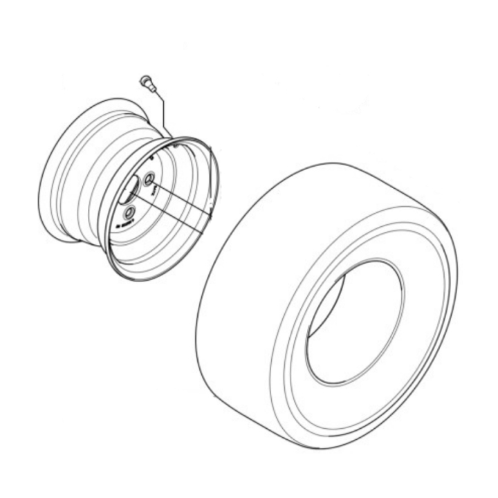 Wheel Assy 20X8-10 i gruppen  hos Entreprenadbutiken (5977112-01)