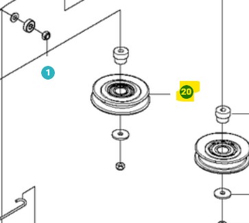 Pulley Assy With Bearing Spa D i gruppen  hos Entreprenadbutiken (5979226-01)