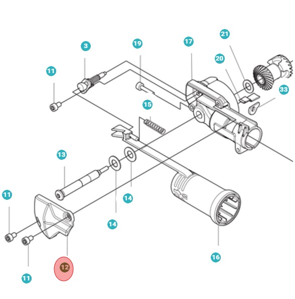 Cover Gear Housing i gruppen  hos Entreprenadbutiken (5979740-01)