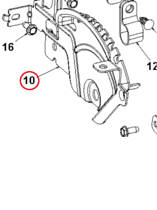 Bracket Assy,Weldment,Deflecto i gruppen  hos Entreprenadbutiken (5979923-02)