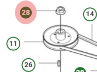 NUT FLANGE 3/4-16 ZP i gruppen  hos Entreprenadbutiken (5984905-01)