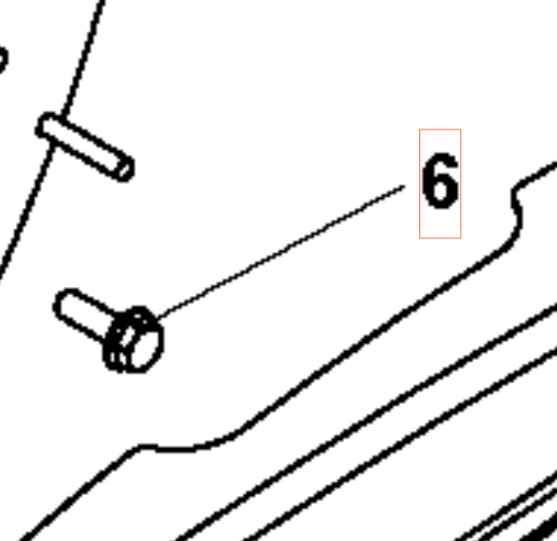Screw H M8X25 Z Notched Should i gruppen  hos Entreprenadbutiken (5986753-01)