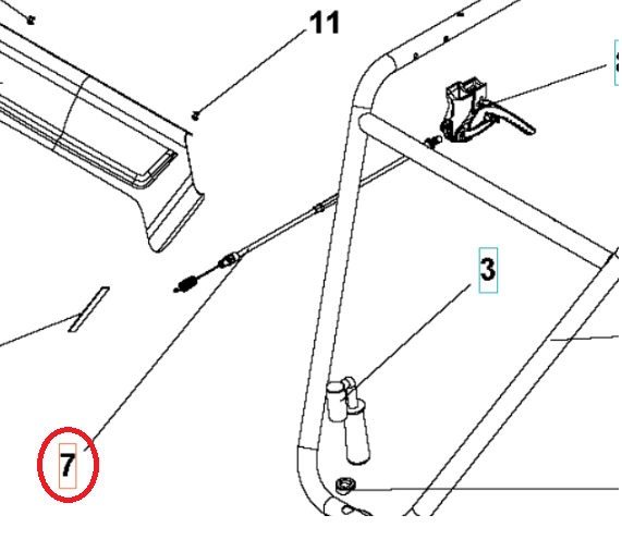 Clutch Cable Lg1250 i gruppen  hos Entreprenadbutiken (5986764-01)