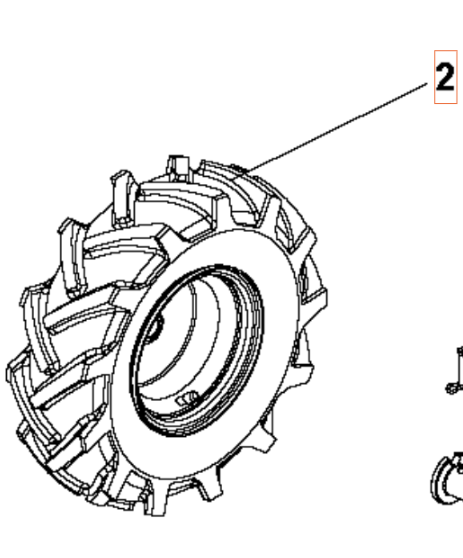 Left Wheel 3,50X6 i gruppen  hos Entreprenadbutiken (5986783-01)