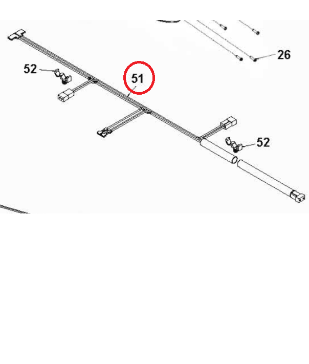 Kablage Husqvarna Wire ,Grips, i gruppen  hos Entreprenadbutiken (5988036-01)