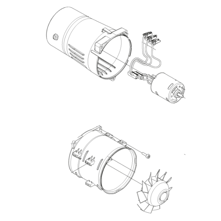 Motor Kit Motor, Rotor, Stator i gruppen  hos Entreprenadbutiken (5993026-01)