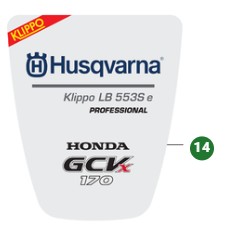 DECAL HUSQVARNA KLIPPO LB 553S i gruppen  hos Entreprenadbutiken (5995758-06)