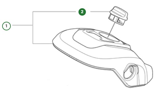 KNOB FILTER COVER HUSQVARNA i gruppen  hos Entreprenadbutiken (5998156-01)