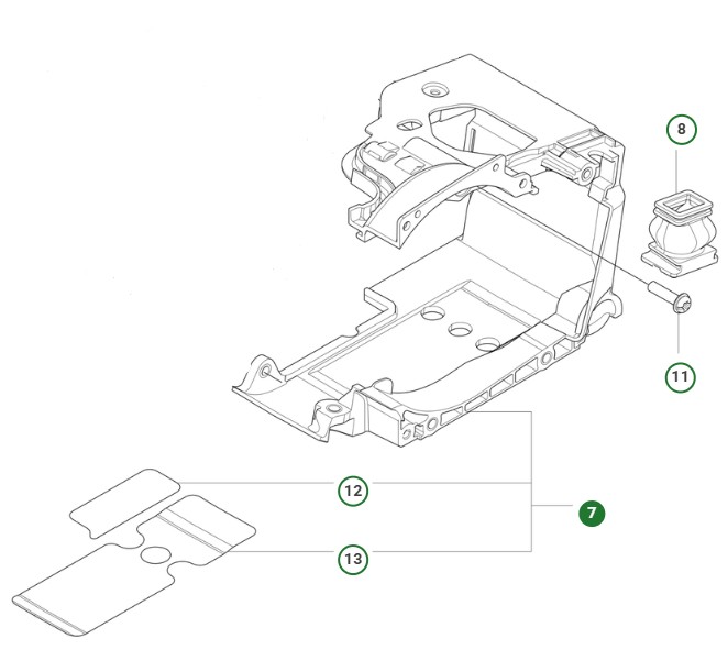 CYLINDER COVER ASSY 39CC HUSQV i gruppen  hos Entreprenadbutiken (5998157-01)