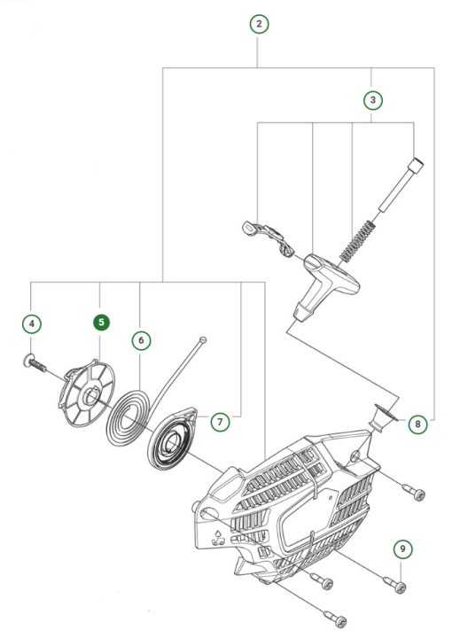 STARTER PULLEY 39CC i gruppen  hos Entreprenadbutiken (5998187-01)