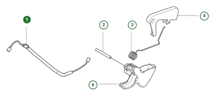THROTTLE CABLE ASSY RH,39CC i gruppen  hos Entreprenadbutiken (5998206-01)