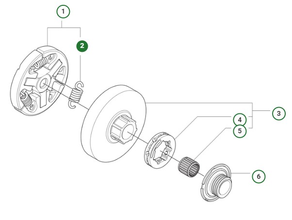 Kopplingsfjäder 564XPG i gruppen hos Entreprenadbutiken (5998582-01)