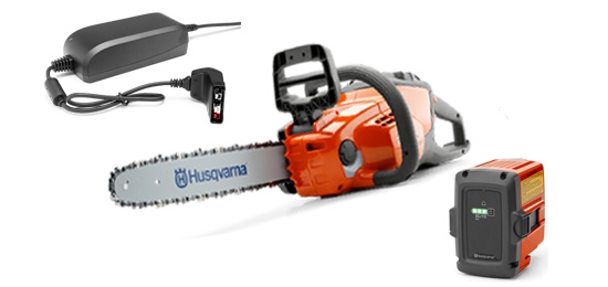 Husqvarna 120i Batteri motorsåg inkl BLi20 & QC80 i gruppen Produktkyrkogård hos Entreprenadbutiken (9670982-02)