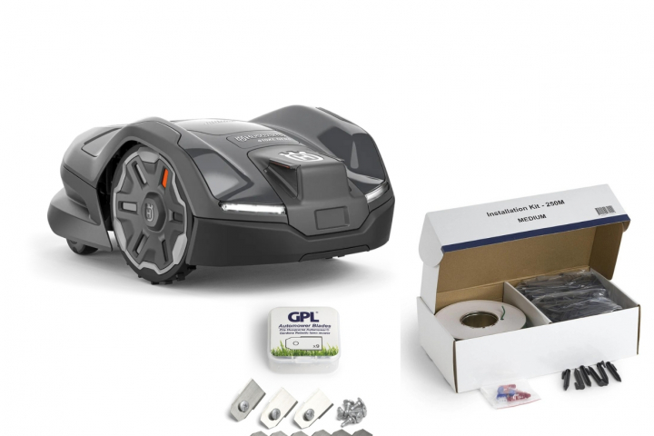 Husqvarna Automower® 410XE Nera Startpaket i gruppen Trädgård / Robotgräsklippare / Husqvarna Automower® hos Entreprenadbutiken (9706544)
