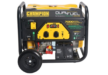 CHAMPION 7000W DUAL FUEL ELVERK MED ELEKTRISK START i gruppen Anläggning / Elverk / Elverk Champion / Elverk hos Entreprenadbutiken (CPG7500E2-DF-EU)