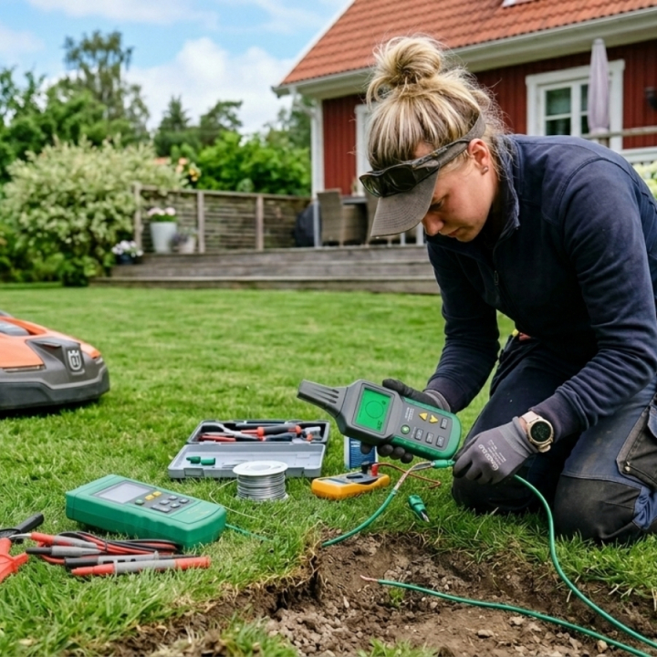 Reparation av slingavbrott robotgräsklippare i gruppen Service Center hos Entreprenadbutiken (Slingavbrott)