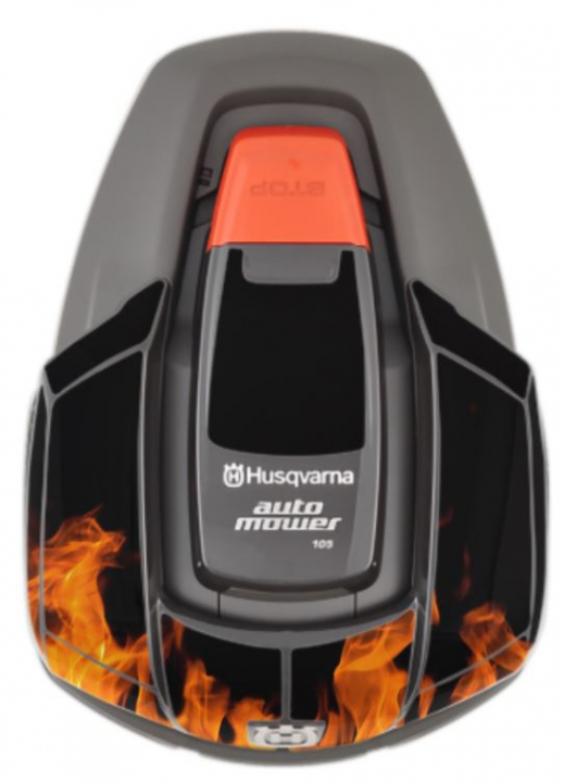 Dekalset Automower 105/305/308 Flames i gruppen Trädgård / Robotgräsklippare / Tillbehör robotgräsklippare hos Entreprenadbutiken (am105-145669814)