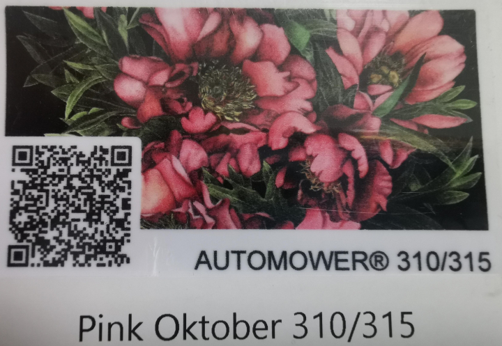 Dekalset Automower 310/315 Pink Oktober i gruppen Trädgård / Robotgräsklippare / Tillbehör robotgräsklippare hos Entreprenadbutiken (am310-r23867369)