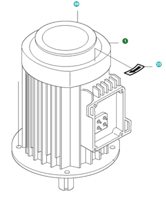 Elmotor 9,2KW, 575-600V