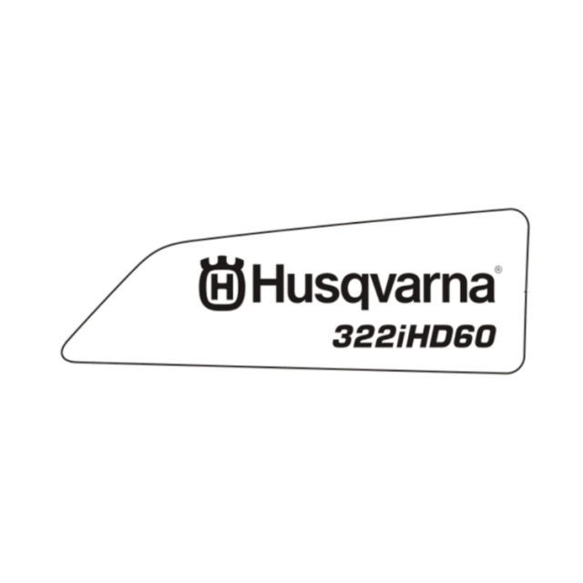 DECAL PRODUCT LEFT 322IHD60