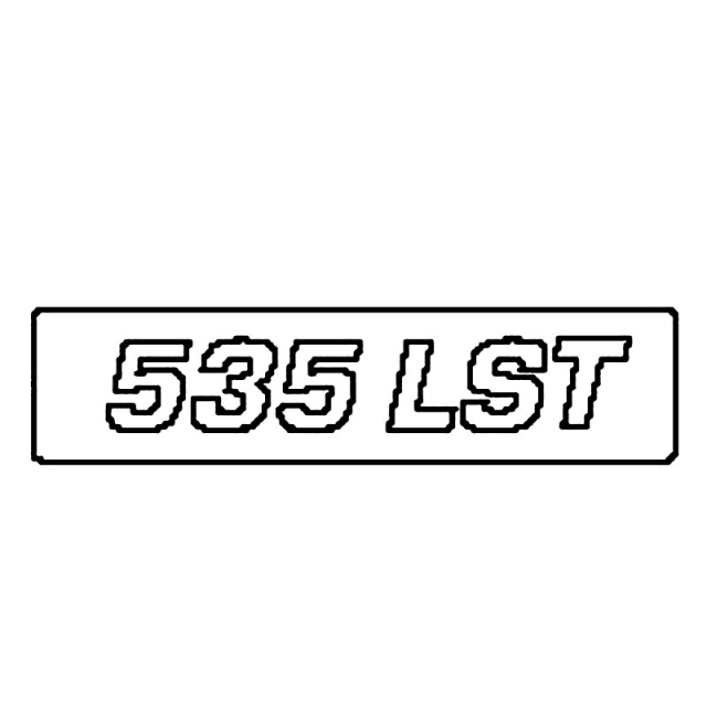 Label Cylinder Cover 535Lst