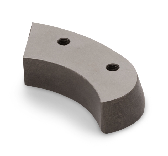 Cutting blade curved