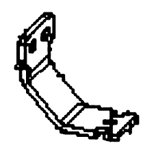 Bracket Track Guide Black Zinc