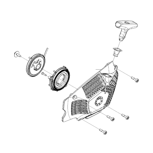 Starter housing wlc 572xp