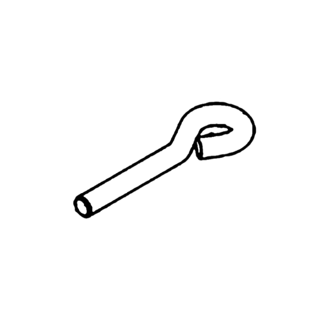 Bolt eye bolt 3/8-16 x 1-3/4 x 3-1/4 in st clear zinc