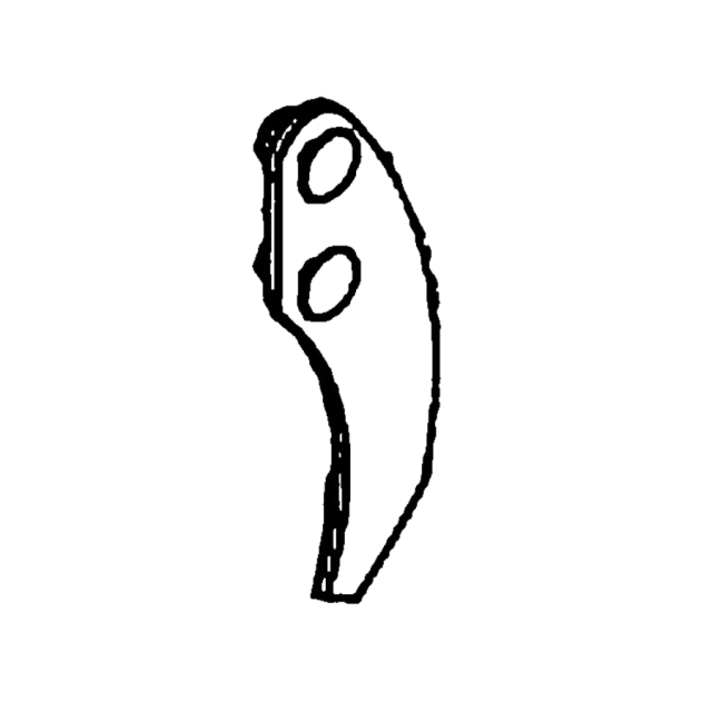 Bracket anchor, cable, brake rh