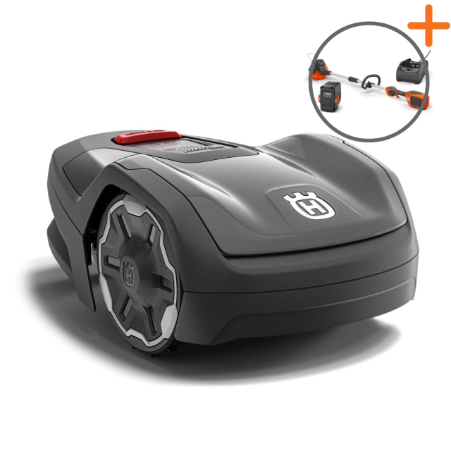 Husqvarna Automower® Aspire™ R4 | Batteritrimmer på köpet!