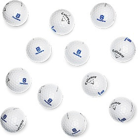 Golfbollar Callaway Warbird, logo Husqvarna